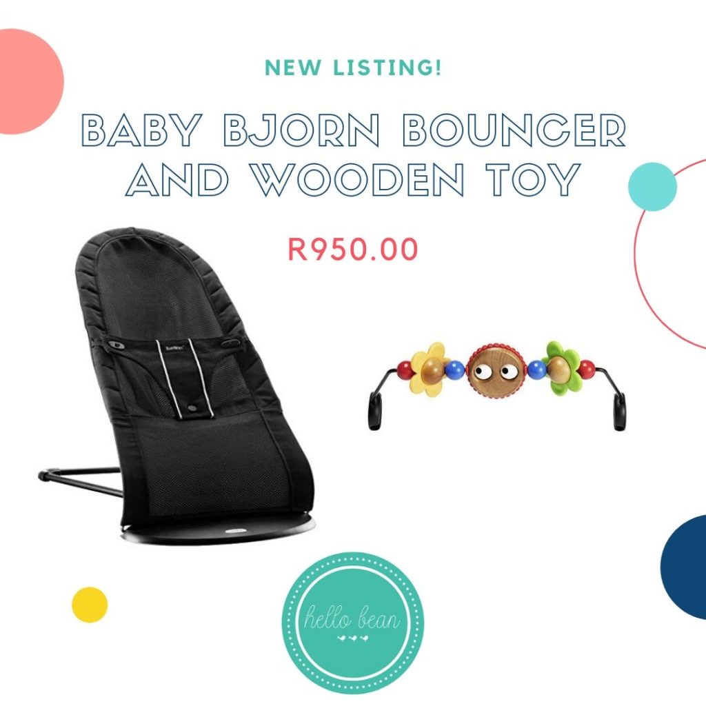 baby bjorn wooden toy for bouncer
